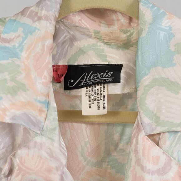 Vintage Alexis Fashio s INC midi dress size 7/8 - Picture 5 of 9